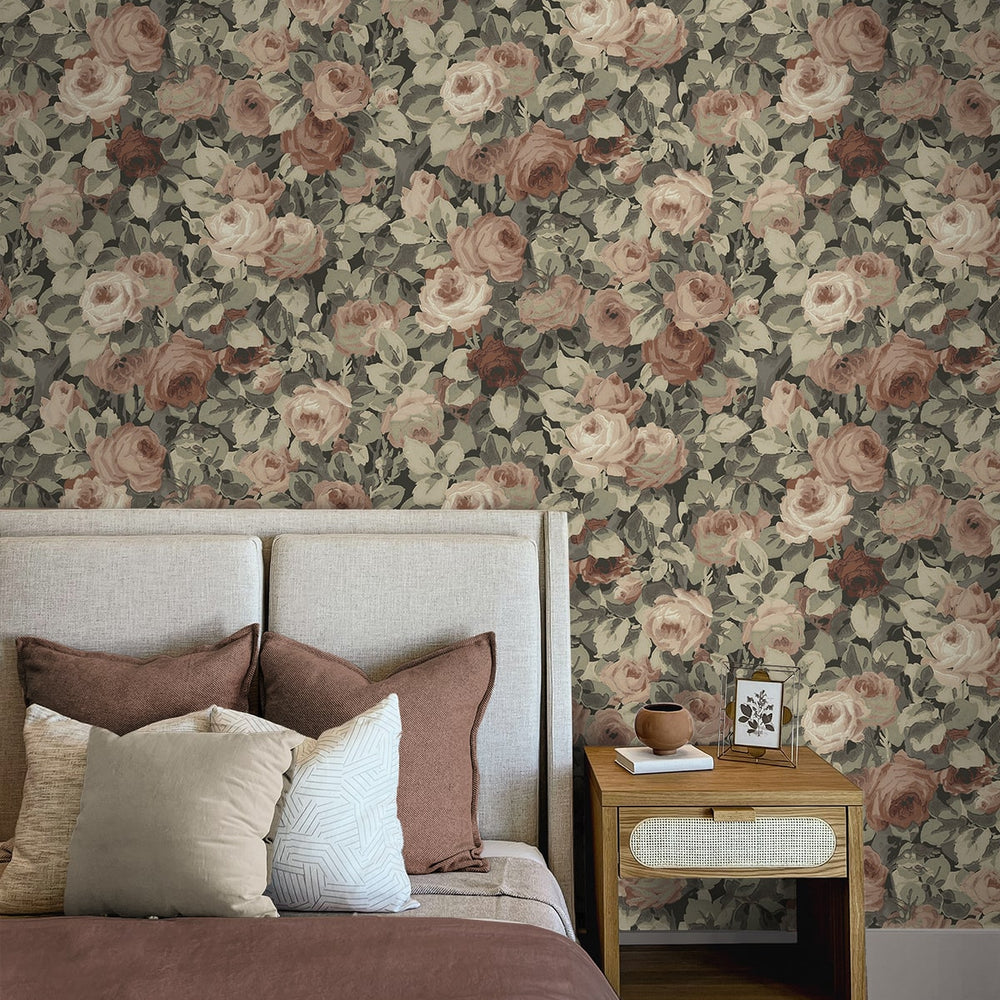 
                  
                    NW52407 rose garden floral peel and stick wallpaper bedroom from NextWall
                  
                