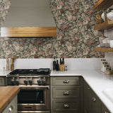 NW52407 rose garden floral peel and stick wallpaper kitchen from NextWall