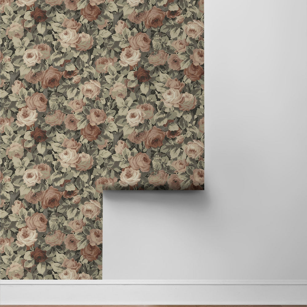 
                  
                    NW52407 rose garden floral peel and stick wallpaper roll from NextWall
                  
                
