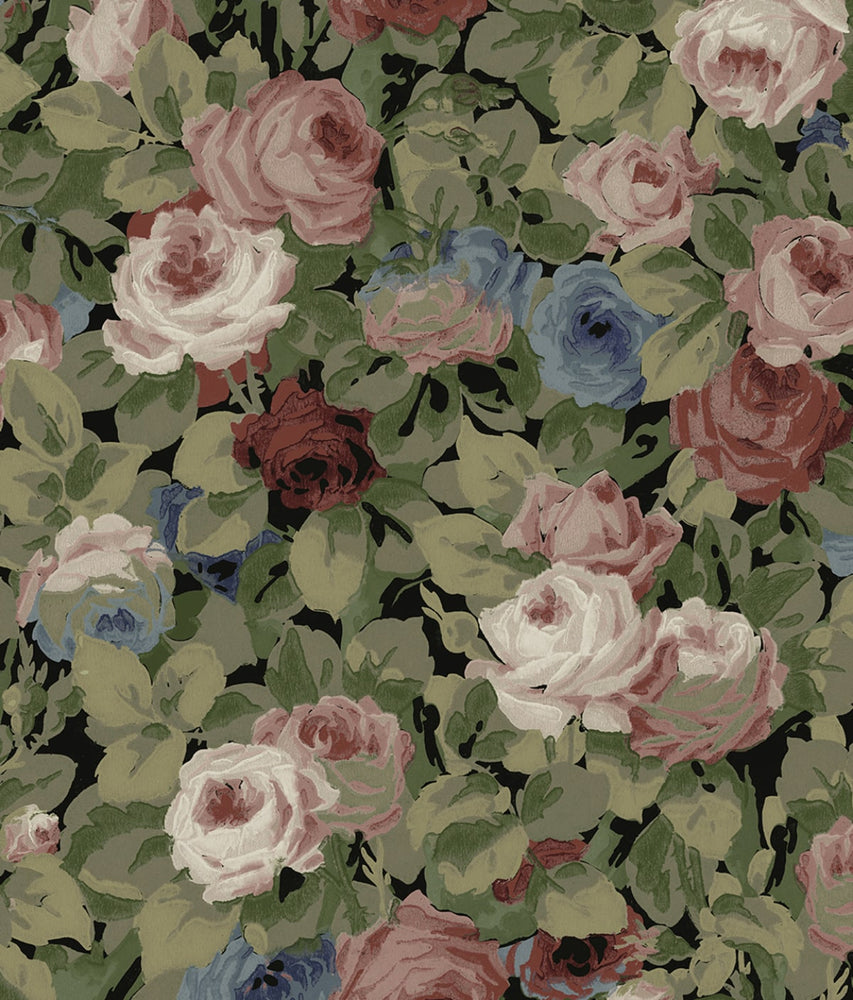 NW52411 rose garden floral peel and stick wallpaper from NextWall