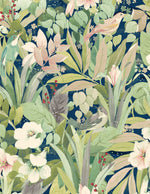 NW52502 bird garden peel and stick wallpaper from NextWall