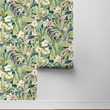 NW52502 bird garden peel and stick wallpaper roll from NextWall