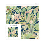 NW52502 bird garden peel and stick wallpaper scale from NextWall