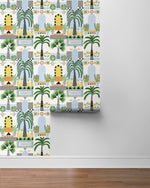 NW52600 tropical peel and stick wallpaper roll from NextWall