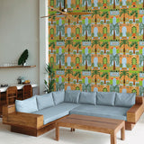 NW52606 tropical peel and stick wallpaper living room from NextWall