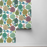NW52701 floral peel and stick wallpaper roll from NextWall
