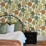 NW52706 floral peel and stick wallpaper bedroom from NextWall