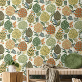 NW52706 floral peel and stick wallpaper entryway from NextWall