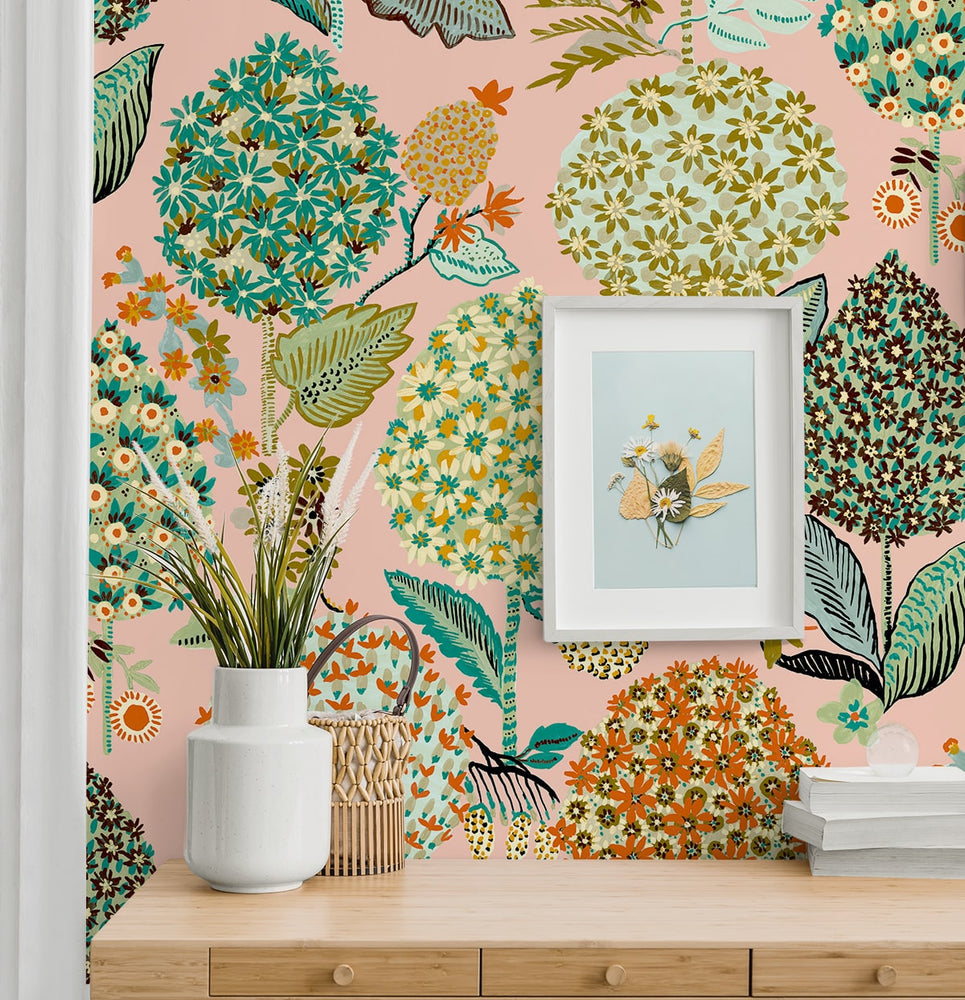 NW52721 floral peel and stick wallpaper decor from NextWall