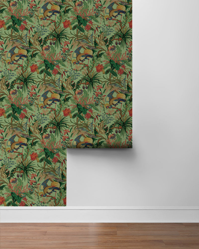 NW52804 tropical peel and stick wallpaper roll from NextWall