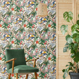 NW52810 tropical peel and stick wallpaper accent from NextWall