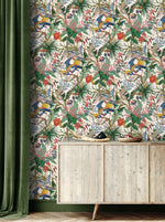 NW52810 tropical peel and stick wallpaper entryway from NextWall