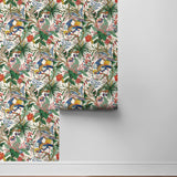 NW52810 tropical peel and stick wallpaper roll from NextWall