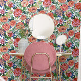 NW52905 floral peel and stick wallpaper office from NextWall