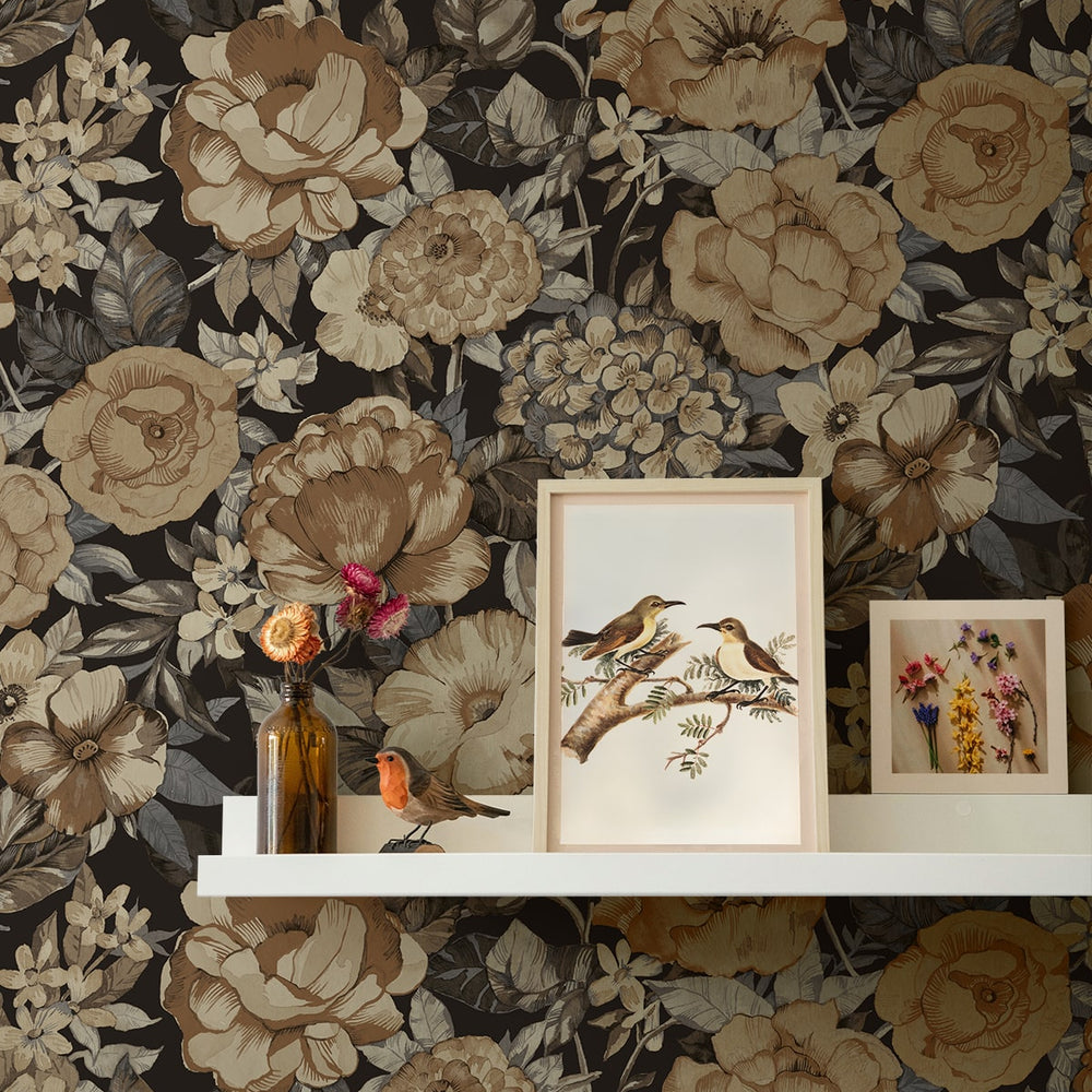 
                  
                    NW52926 floral peel and stick wallpaper accent from NextWall
                  
                