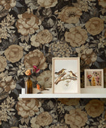 NW52926 floral peel and stick wallpaper accent from NextWall