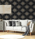 NW53000 geometric peel and stick wallpaper self adhesive renter friendly wallcovering living room