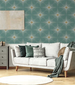 NW53004 geometric peel and stick wallpaper self adhesive renter friendly wallcovering living room