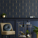 NW53102 geometric peel and stick wallpaper entryway from NextWall