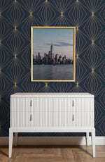 NW53102 geometric peel and stick wallpaper accent from NextWall