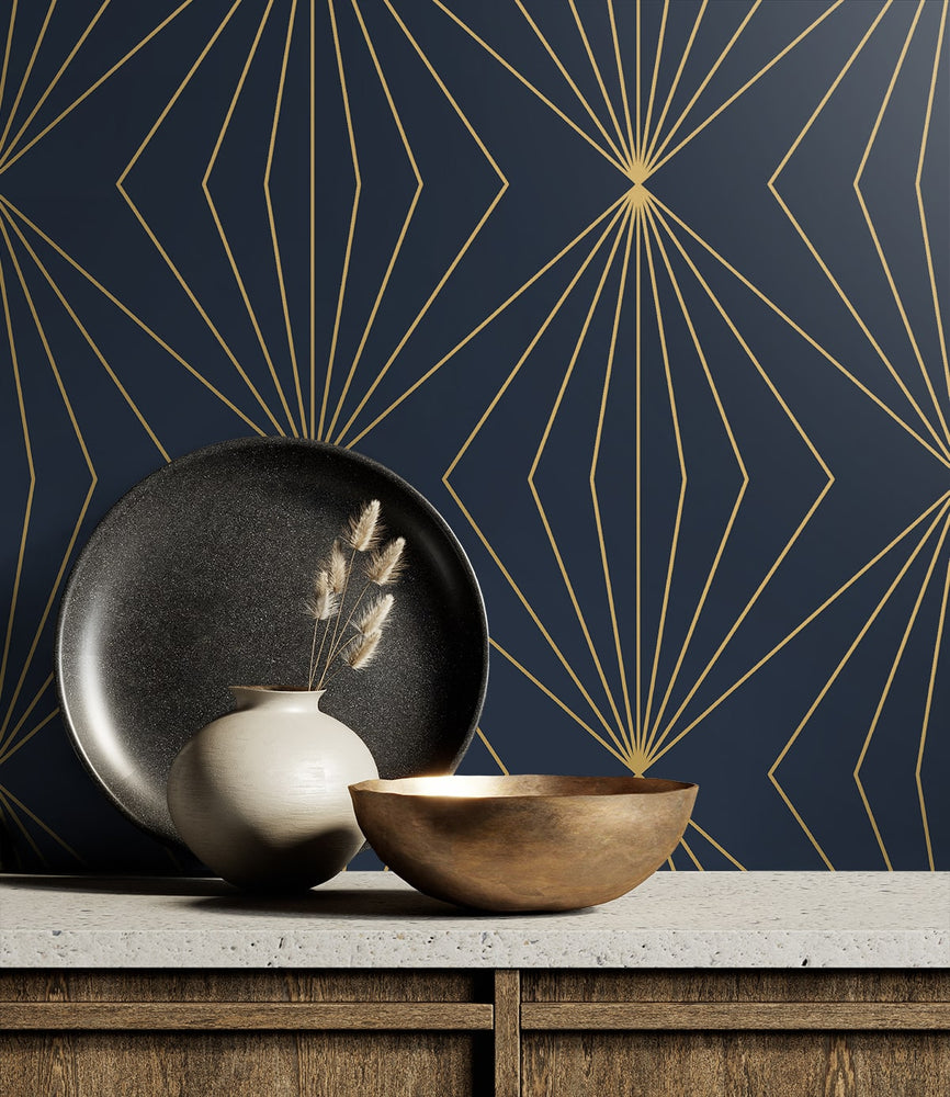 NW53102 geometric peel and stick wallpaper decor from NextWall