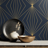 NW53102 geometric peel and stick wallpaper decor from NextWall