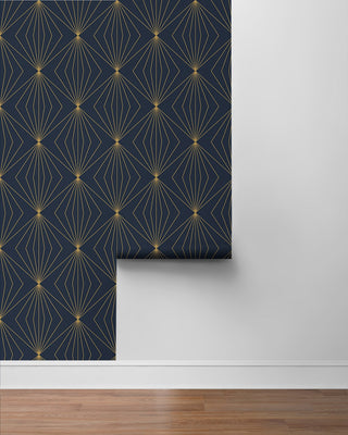 NW53102 geometric peel and stick wallpaper roll from NextWall