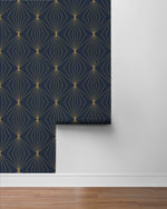 NW53102 geometric peel and stick wallpaper roll from NextWall