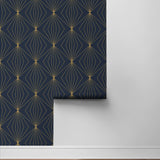 NW53102 geometric peel and stick wallpaper roll from NextWall