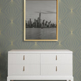 NW53105 geometric peel and stick wallpaper entryway from NextWall