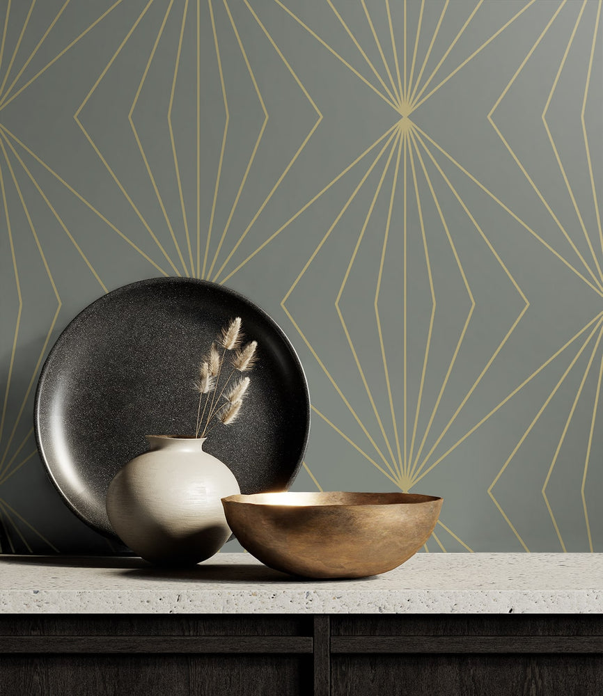 NW53105 geometric peel and stick wallpaper decor from NextWall