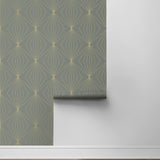 NW53105 geometric peel and stick wallpaper roll from NextWall