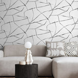 NW53200 abstract peel and stick wallpaper living room from NextWall