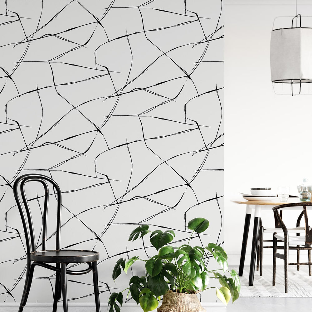 
                  
                    NW53200 abstract peel and stick wallpaper dining room from NextWall
                  
                