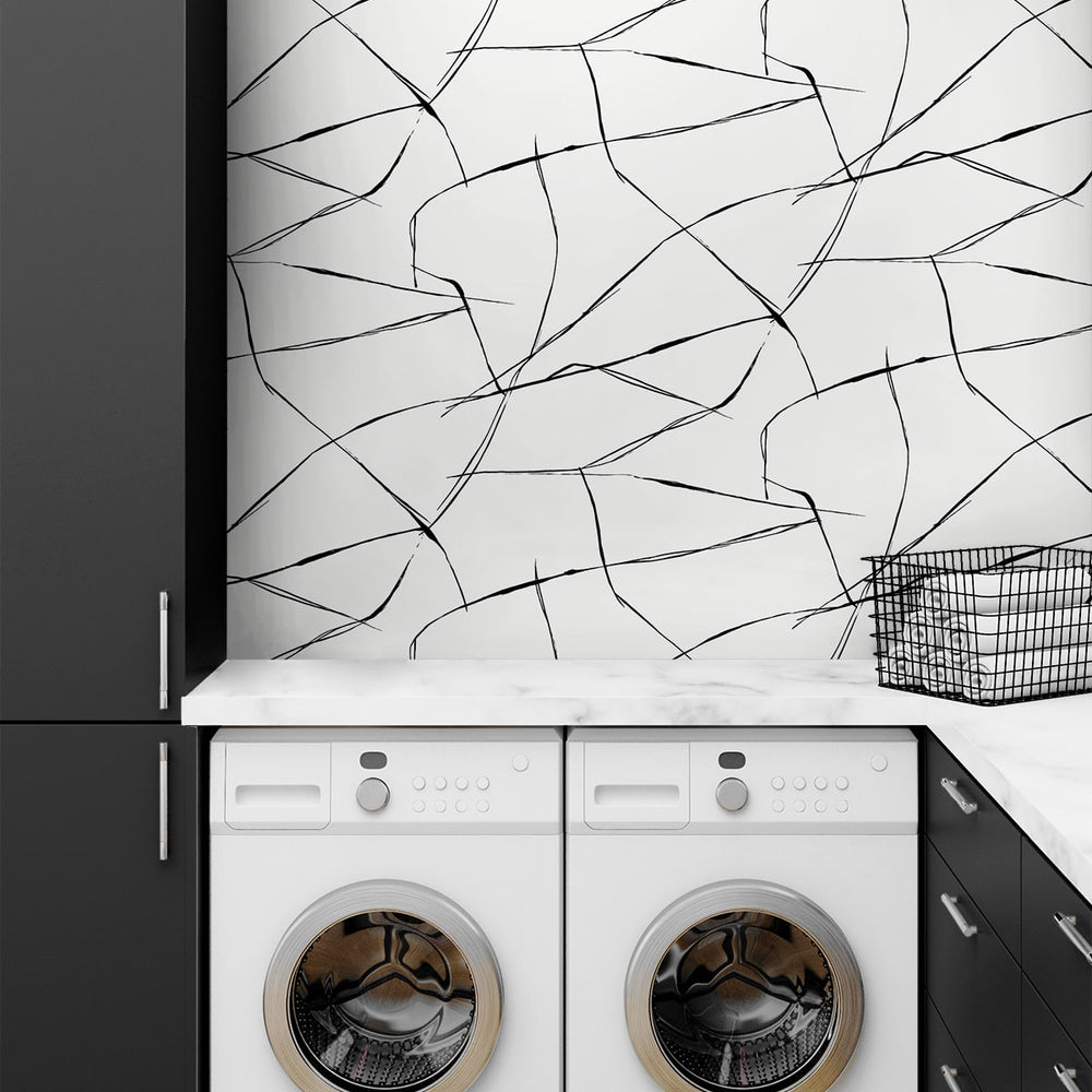 
                  
                    NW53200 abstract peel and stick wallpaper laundry room from NextWall
                  
                