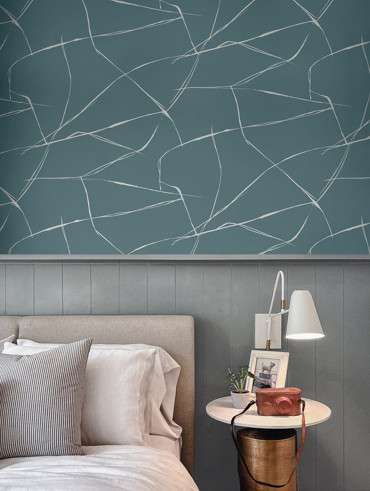 NW53202 abstract peel and stick wallpaper bedroom from NextWall