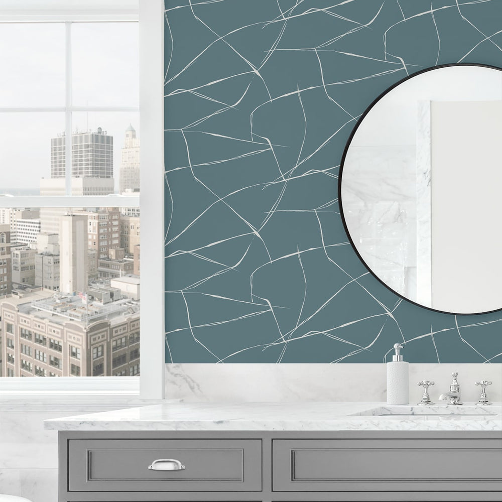 
                  
                    NW53202 abstract peel and stick wallpaper bathroom from NextWall
                  
                