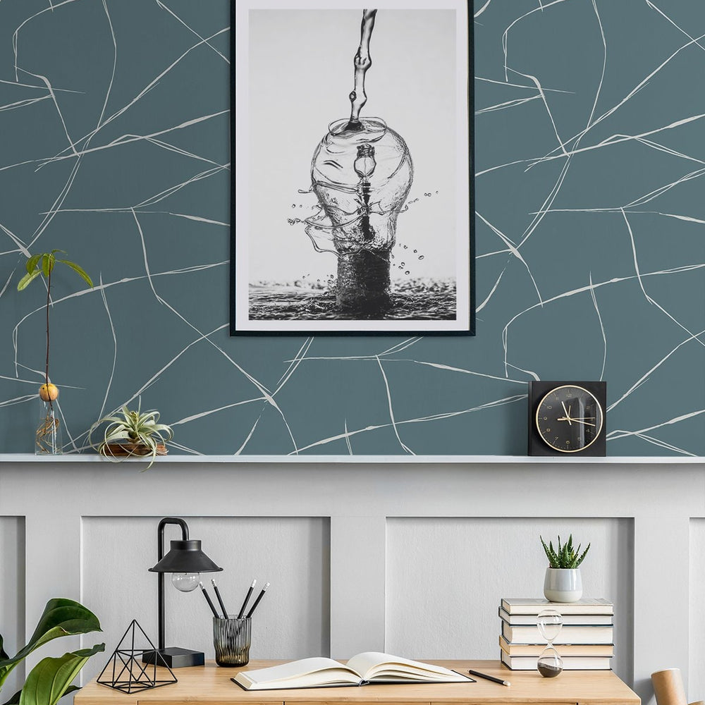 
                  
                    NW53202 abstract peel and stick wallpaper dining room from NextWall
                  
                