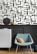 NW53300 abstract peel and stick wallpaper entryway from NextWall