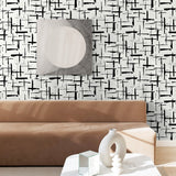 NW53300 abstract peel and stick wallpaper living room from NextWall