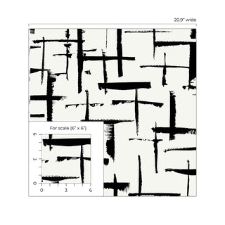 NW53300 abstract peel and stick wallpaper scale from NextWall