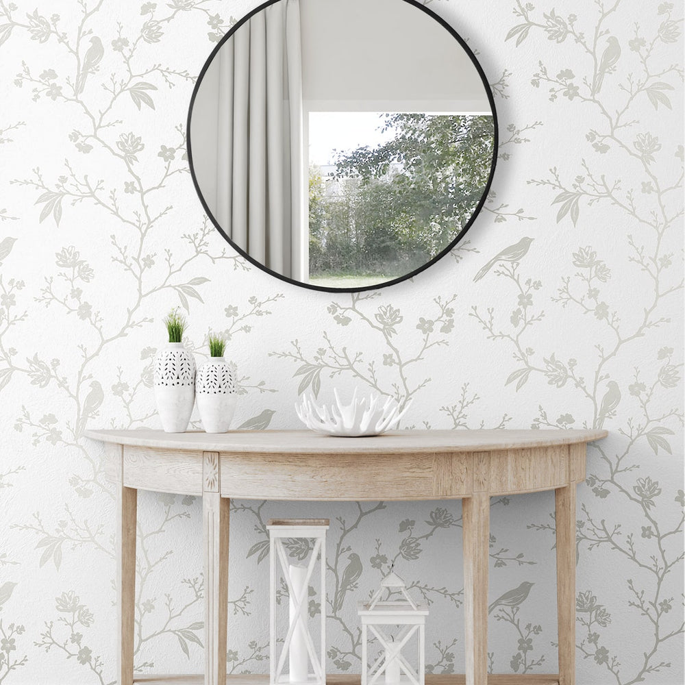 
                  
                    NW53400 chinoiserie peel and stick wallpaper entryway from NextWall
                  
                