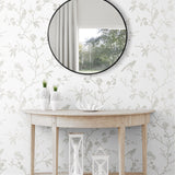 NW53400 chinoiserie peel and stick wallpaper entryway from NextWall