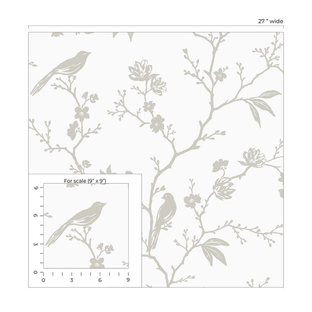 
                  
                    NW53400 chinoiserie peel and stick wallpaper scale from NextWall
                  
                