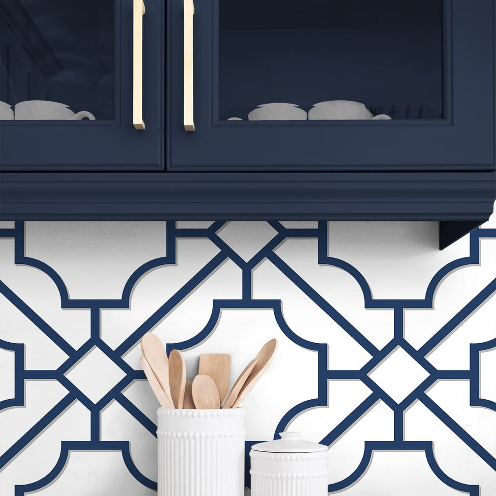 
                  
                    NW53502 lattice geometric peel and stick wallpaper kitchen from NextWall
                  
                