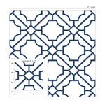 NW53502 lattice geometric peel and stick wallpaper scale from NextWall