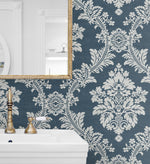 NW53602 damask peel and stick wallpaper decor from NextWall