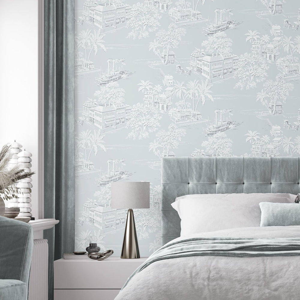 
                  
                    NW53702 toile peel and stick wallpaper bedroom from NextWall
                  
                