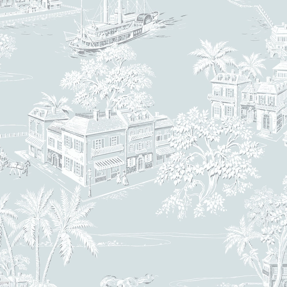 NW53702 toile peel and stick wallpaper from NextWall