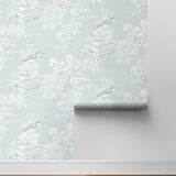 NW53702 toile peel and stick wallpaper roll from NextWall